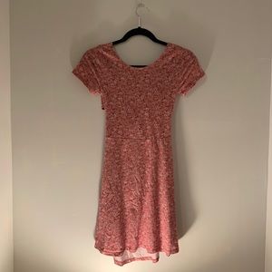 Twist-Back Knit Mini Dress